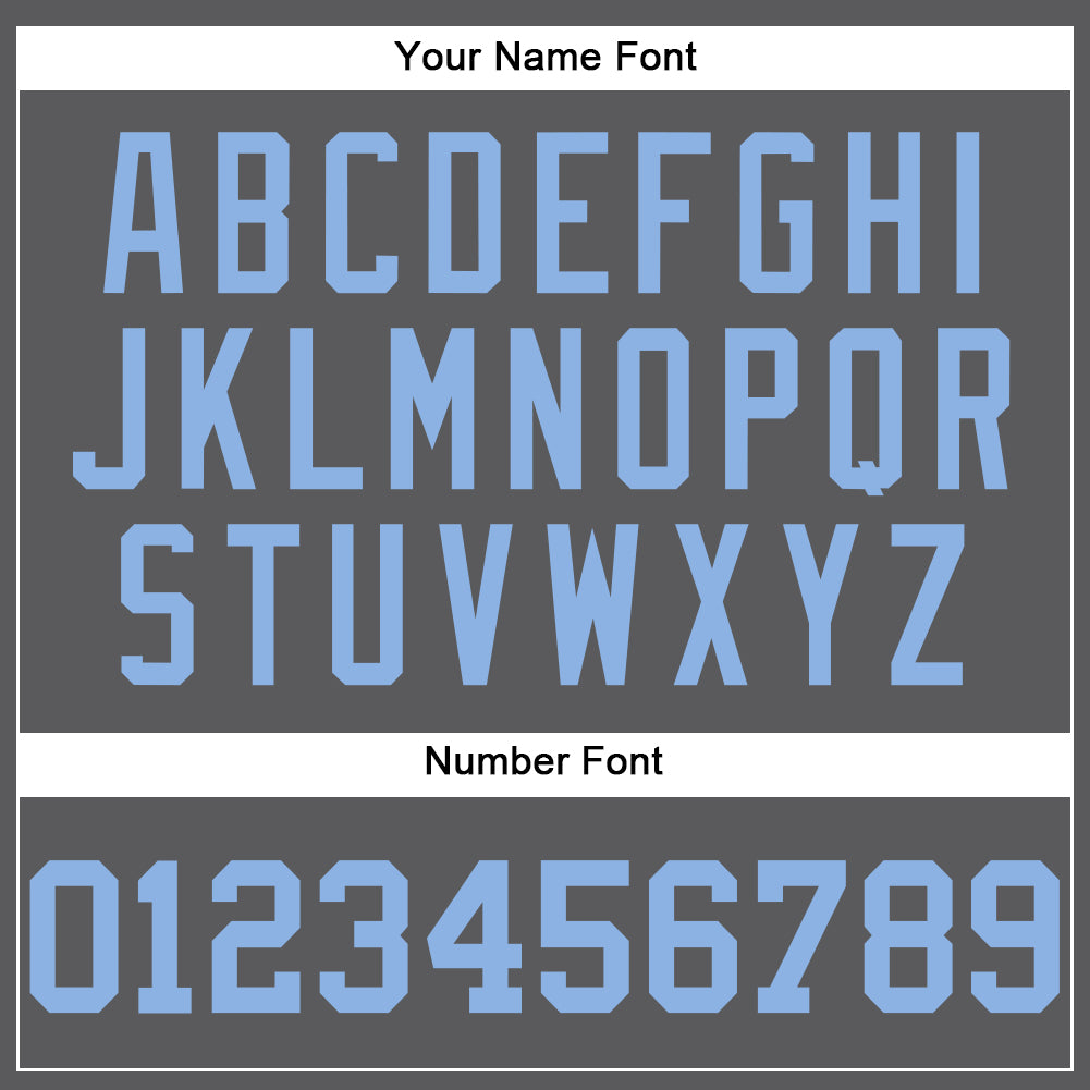 Custom Steel Gray Light Blue Authentic Baseball Jersey - Sky-Custom