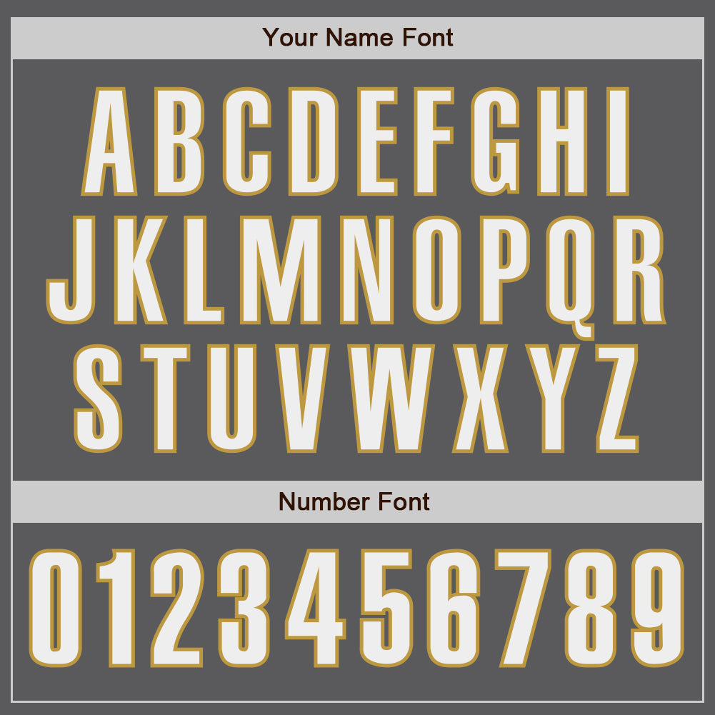 Custom Steel Gray White-Old Gold Authentic Baseball Jersey - Sky-Custom