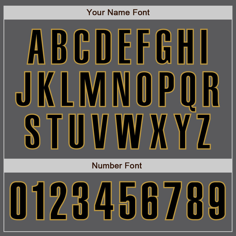 Custom Steel Gray Black-Old Gold Authentic Baseball Jersey - Sky-Custom