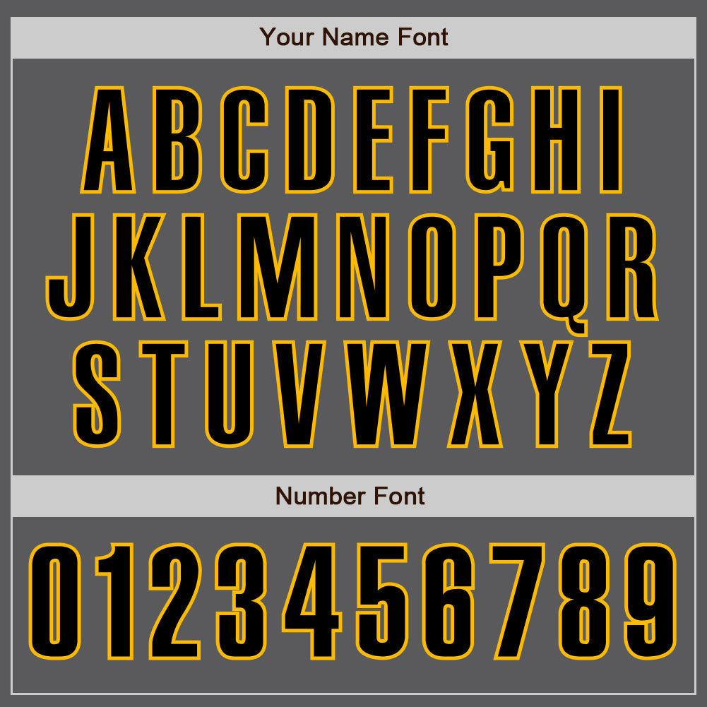 Custom Steel Gray Black-Gold Authentic Baseball Jersey - Sky-Custom