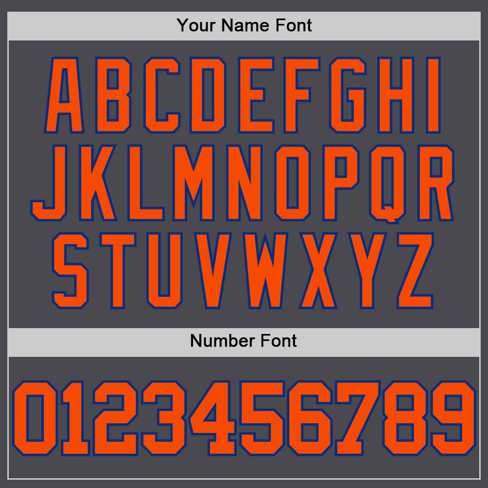 Custom Steel Gray Orange-Royal Authentic Basketball Jersey - Sky-Custom