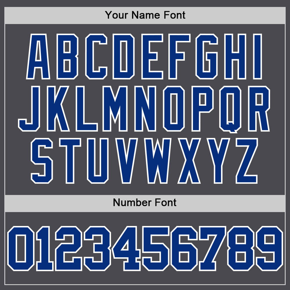 Custom Steel Gray Royal-White Authentic Basketball Jersey - Sky-Custom