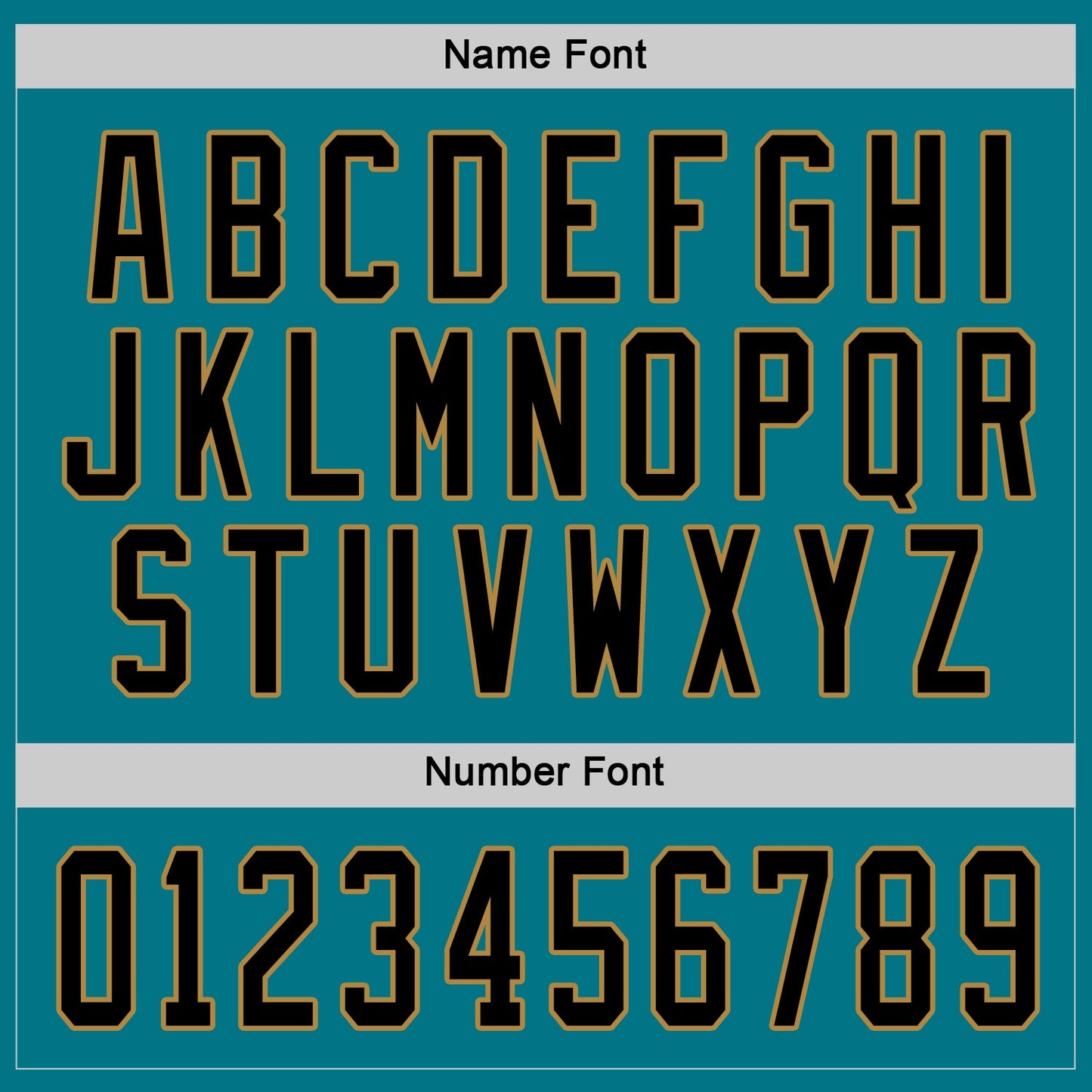 Custom Teal Black-Old Gold Hockey Jersey - Sky-Custom