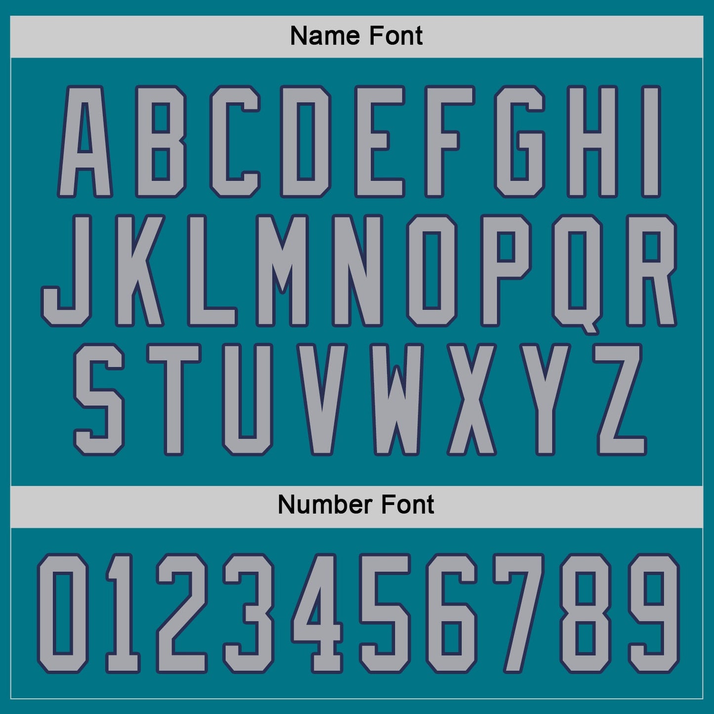 Custom Teal Gray-Navy Hockey Jersey - Sky-Custom