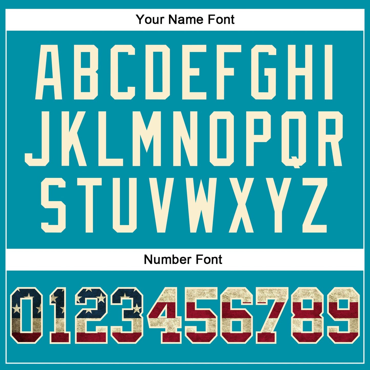 Custom Teal Vintage USA Flag-Cream Authentic Throwback Basketball Jersey - Sky-Custom