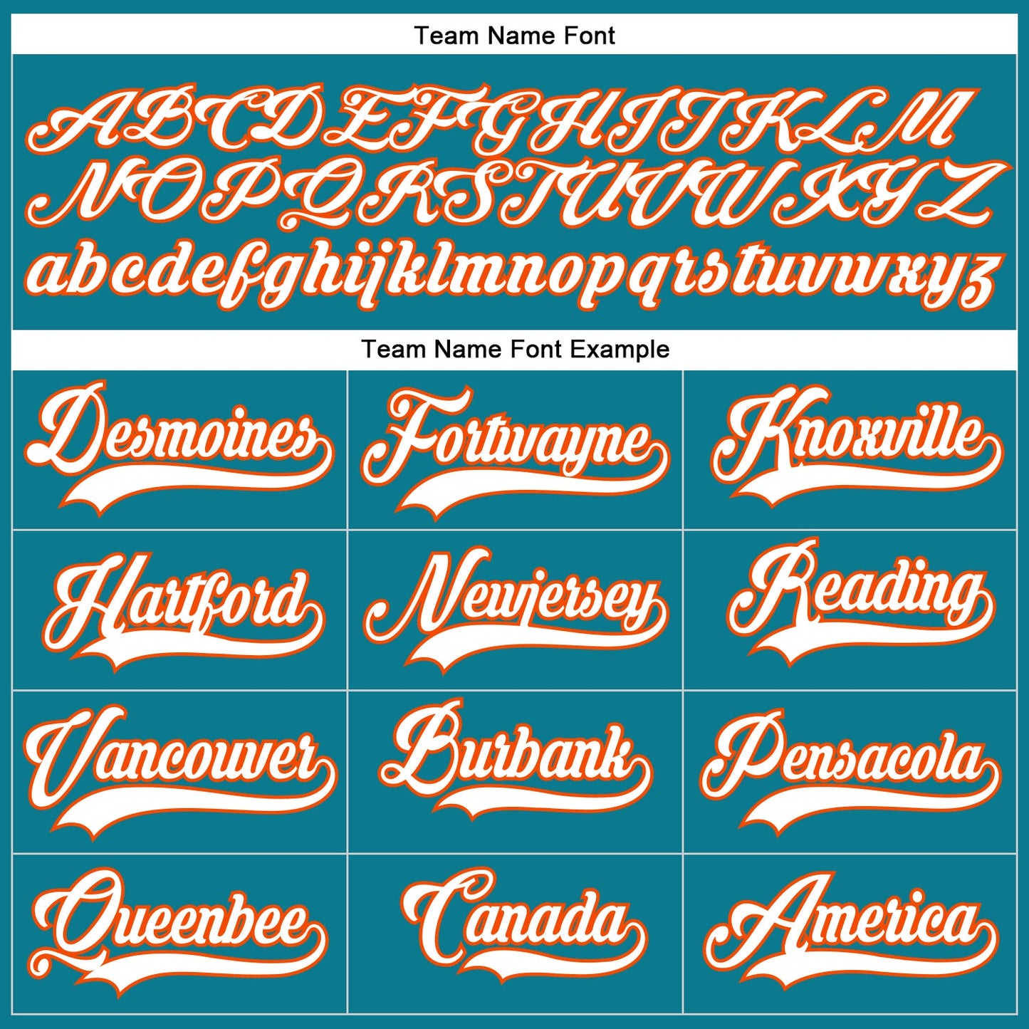 Custom Teal White-Orange Hockey Lace Neck Jersey - Sky-Custom
