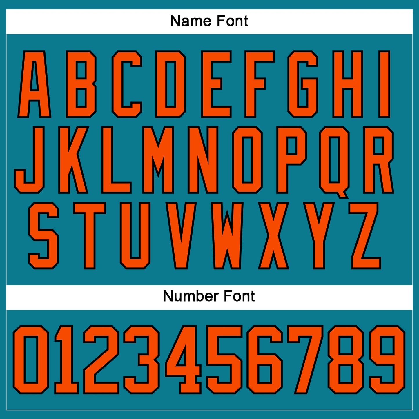 Custom Teal Orange-Black Hockey Lace Neck Jersey - Sky-Custom