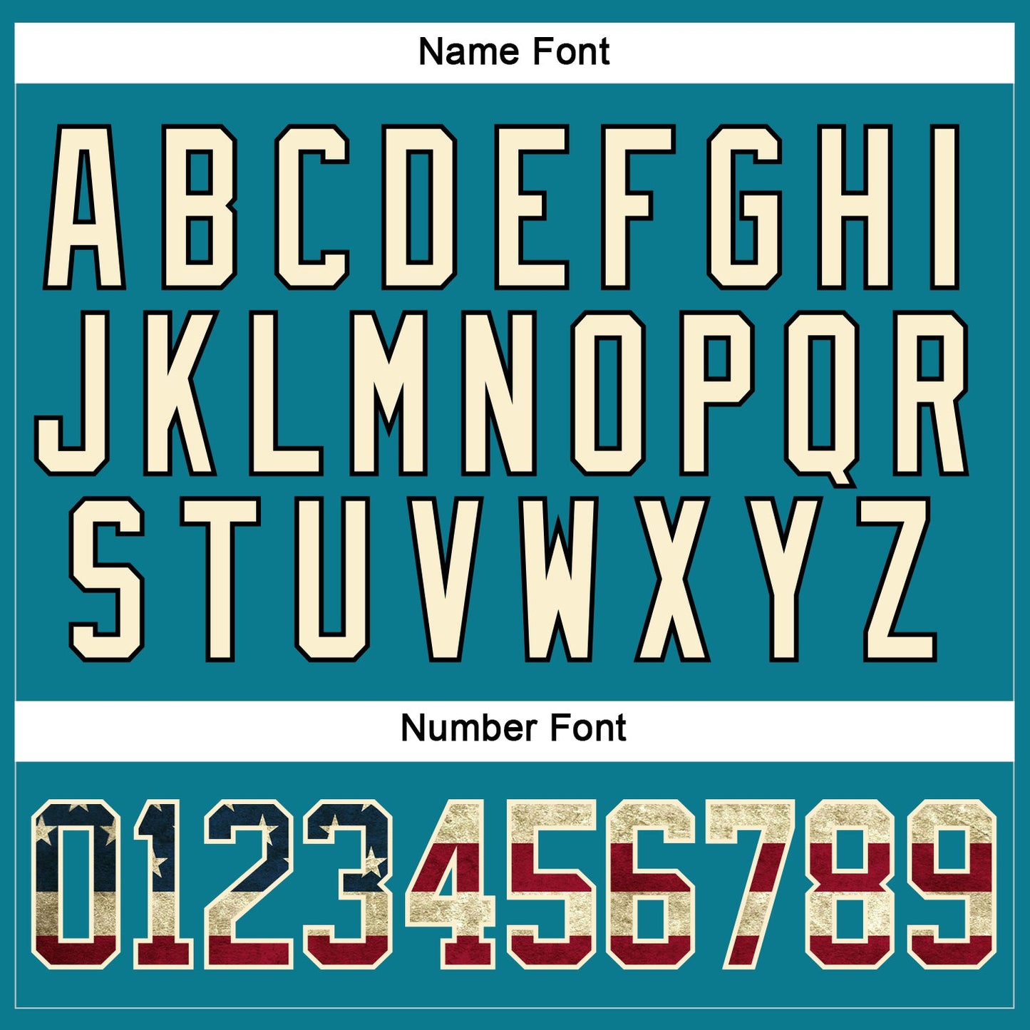 Custom Teal Vintage USA Flag Cream-Black Hockey Lace Neck Jersey - Sky-Custom