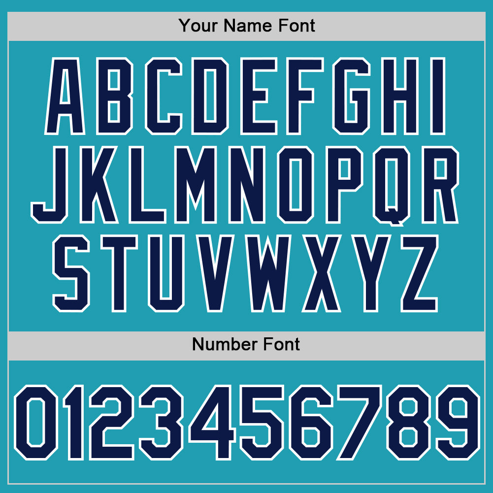 Custom Teal Navy-White Mesh Authentic Throwback Baseball Jersey - Sky-Custom