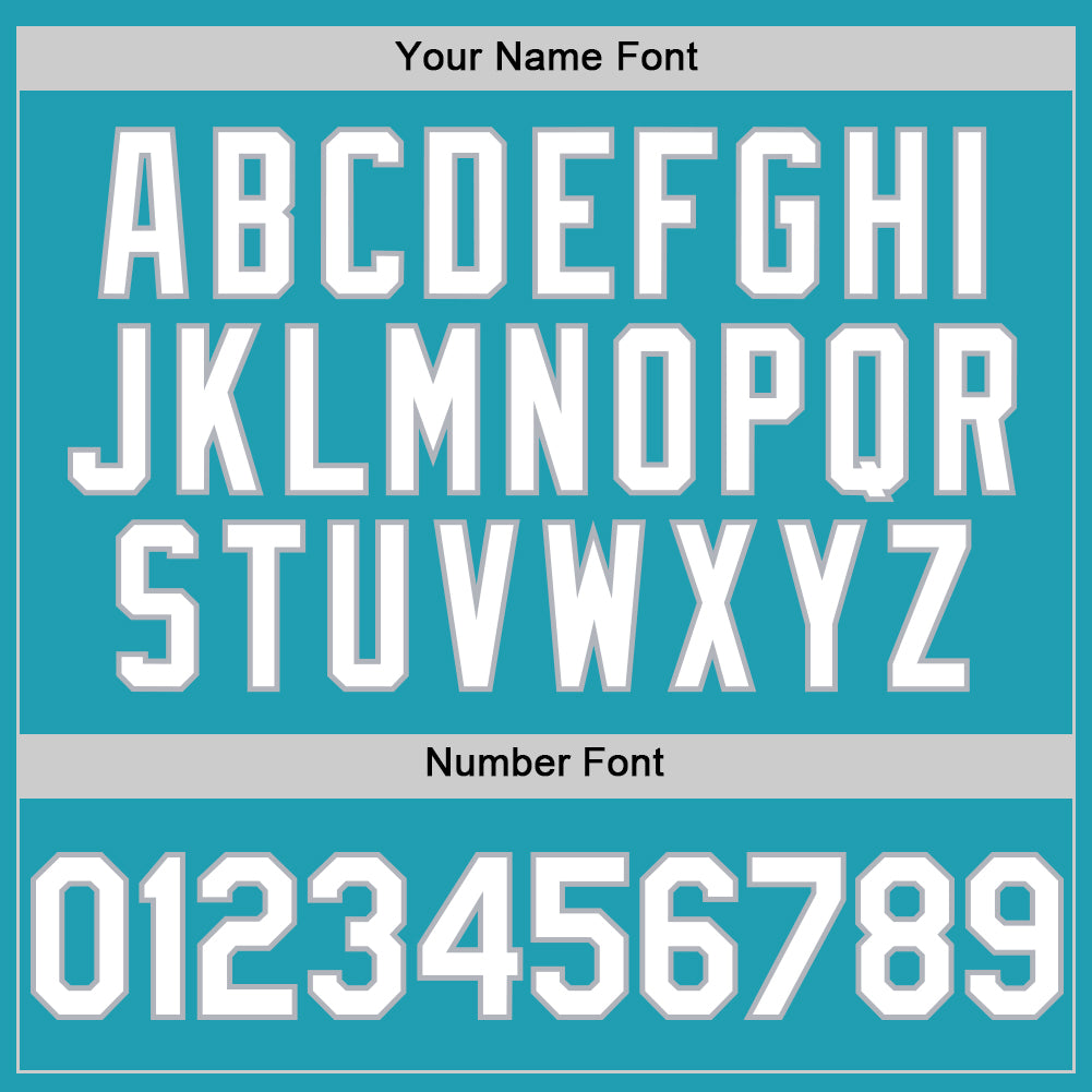 Custom Teal White-Gray Mesh Authentic Throwback Baseball Jersey - Sky-Custom