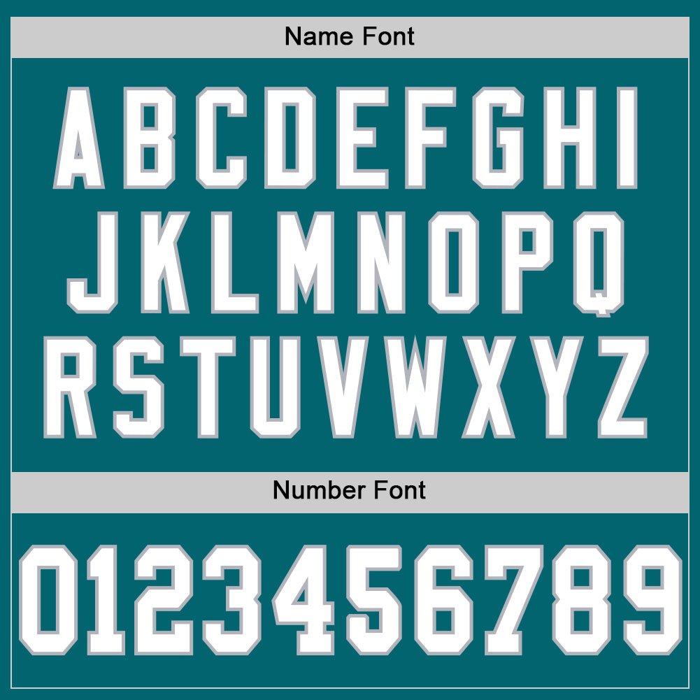 Custom Teal White-Gray Mesh Authentic Throwback Football Jersey - Sky-Custom