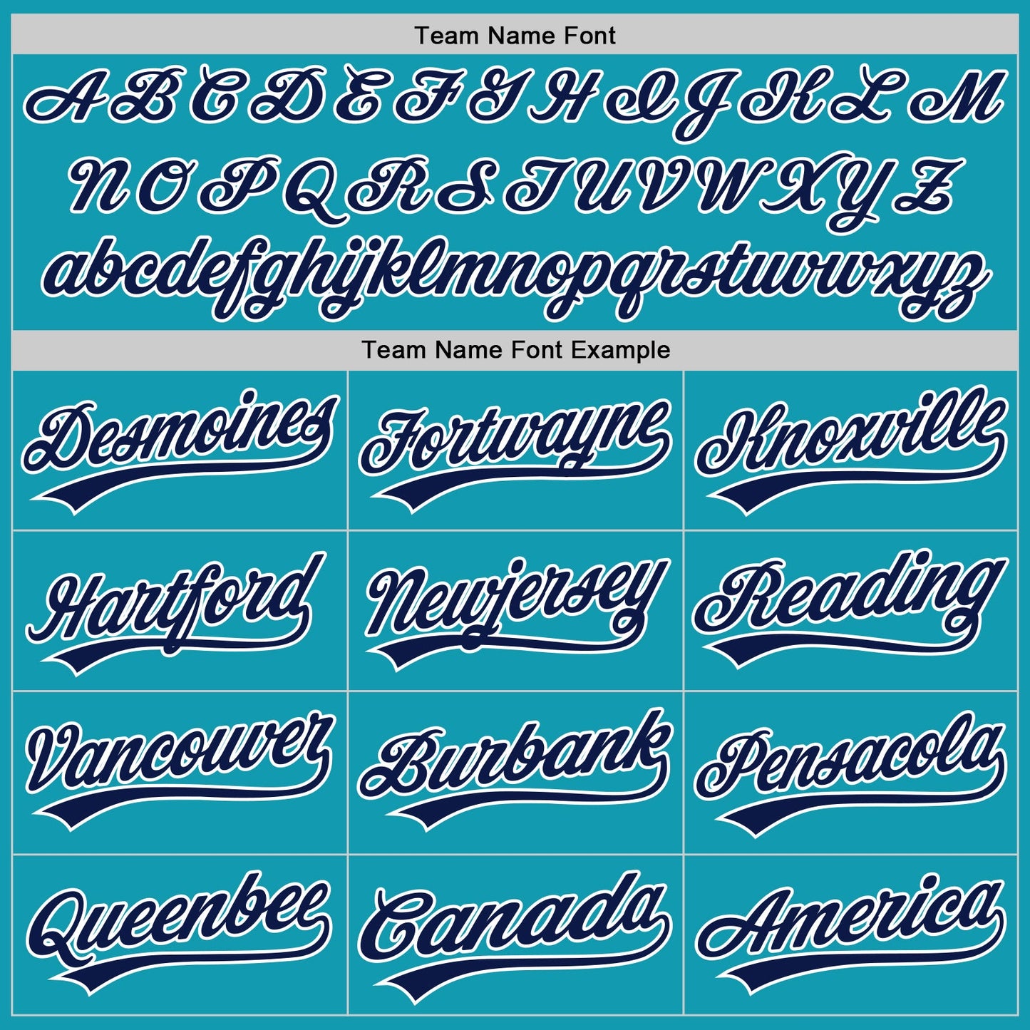 Custom Teal Navy-White Authentic Throwback Baseball Jersey - Sky-Custom