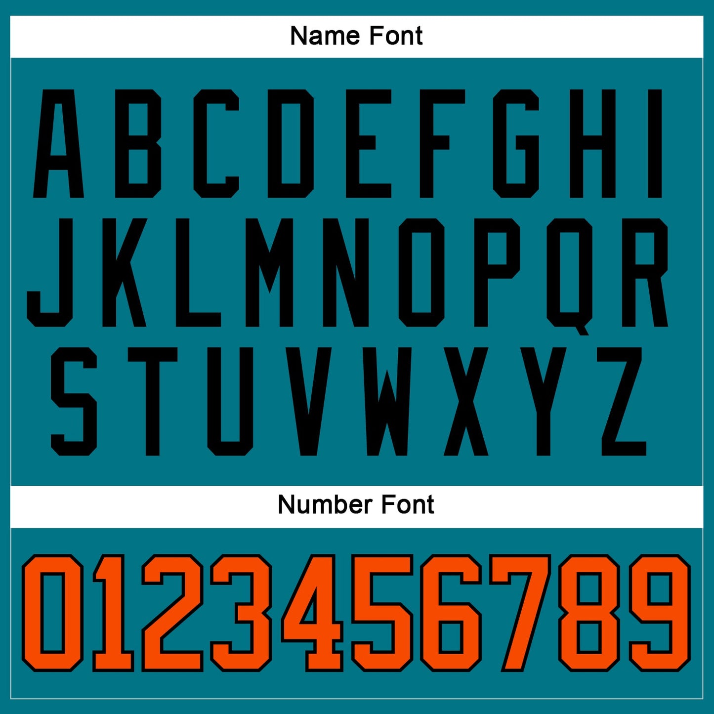 Custom Teal Orange-Black Hockey Jersey - Sky-Custom