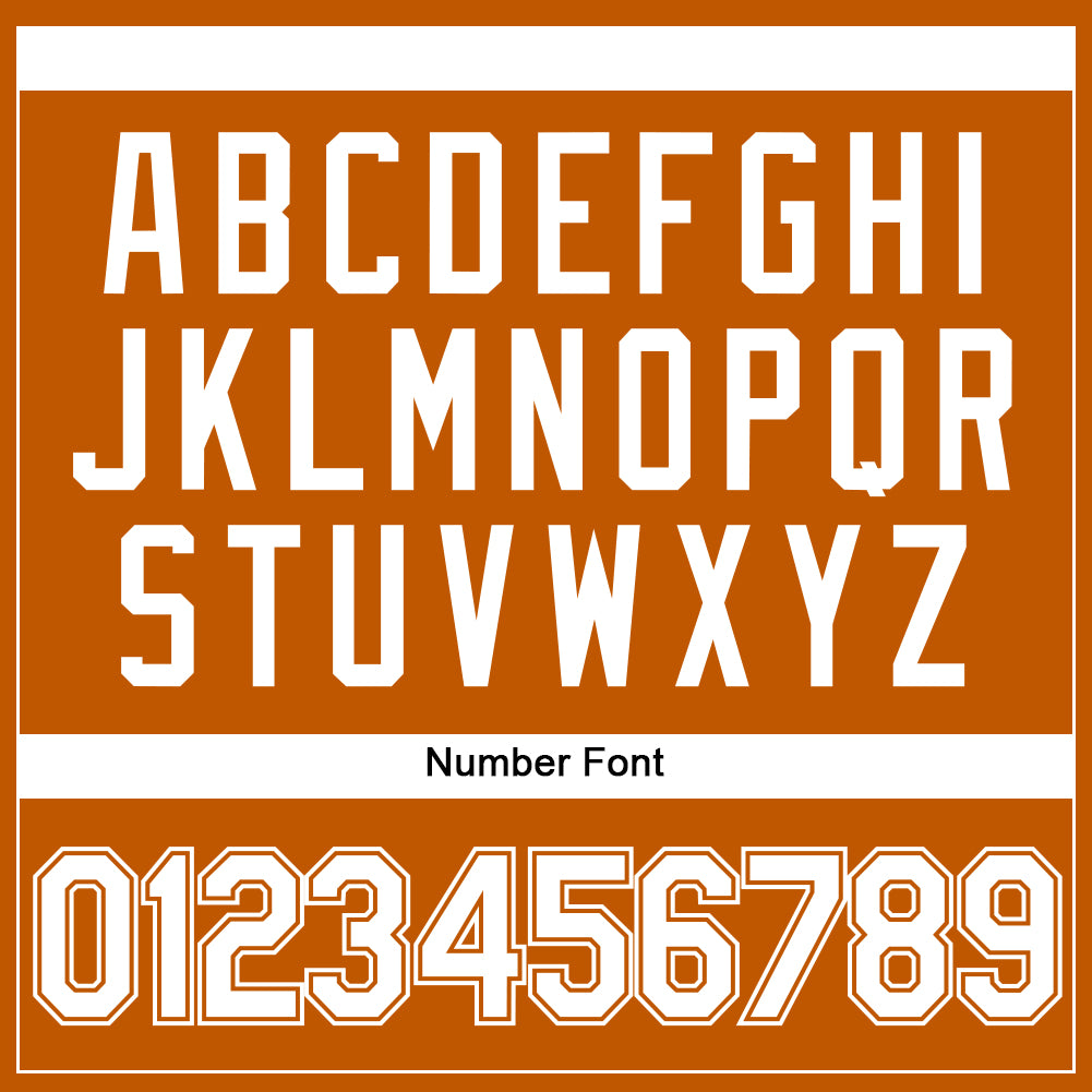 Custom Texas Orange White Authentic Baseball Jersey - Sky-Custom