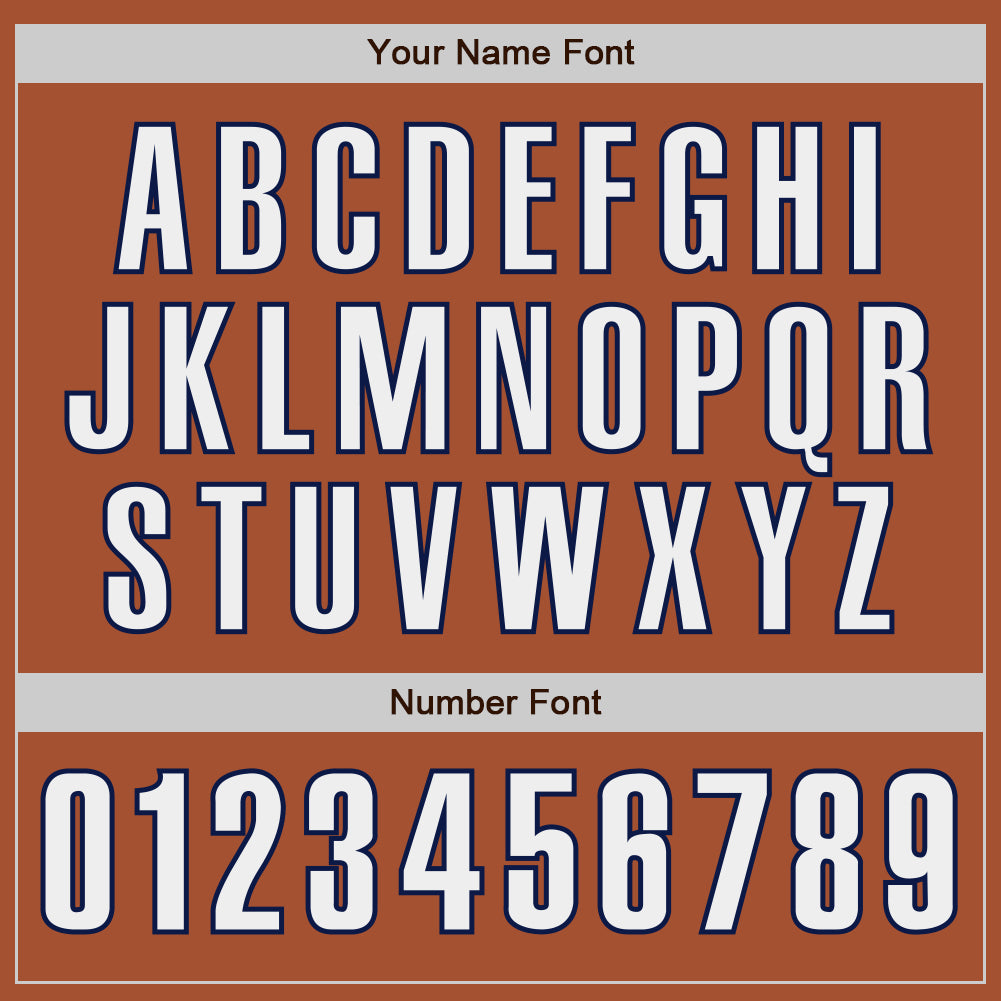 Custom Texas Orange White-Navy Authentic Baseball Jersey - Sky-Custom