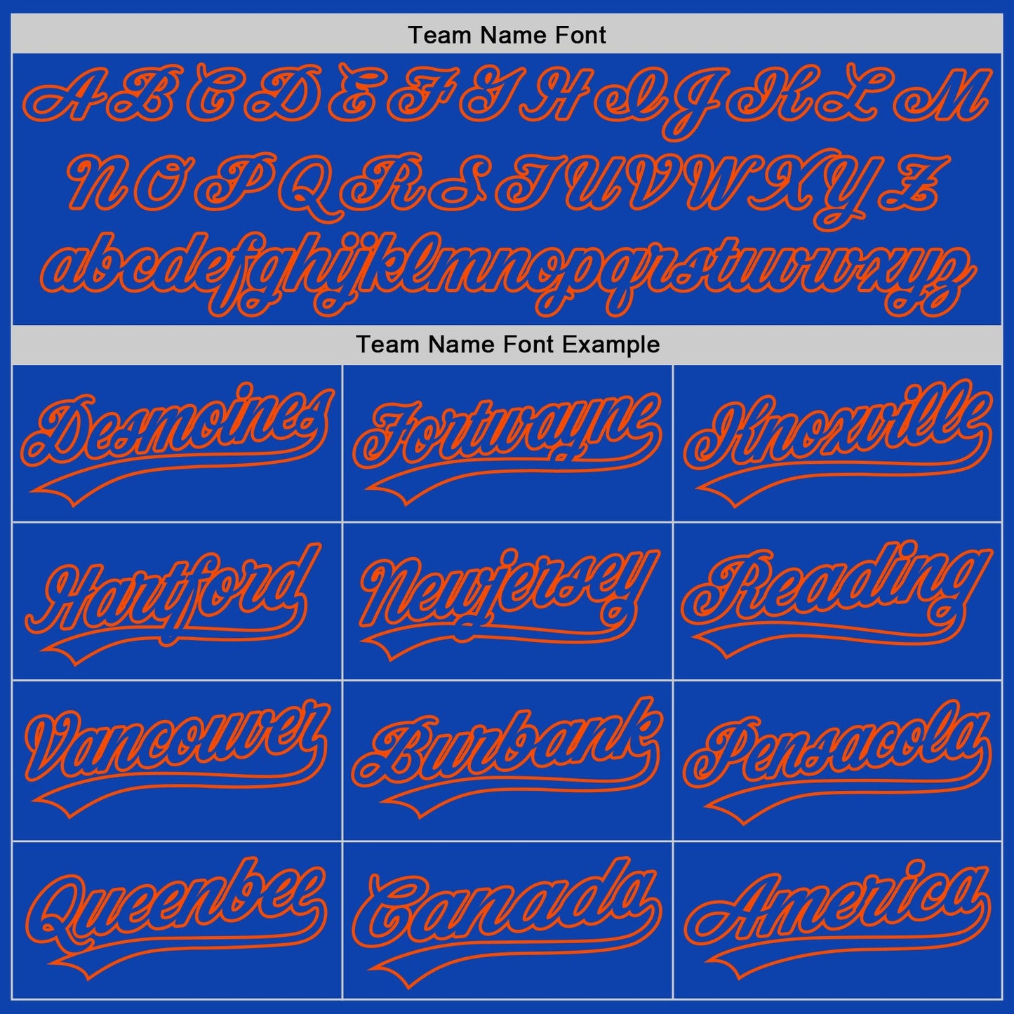 Custom Thunder Blue Orange Authentic Baseball Jersey - Sky-Custom