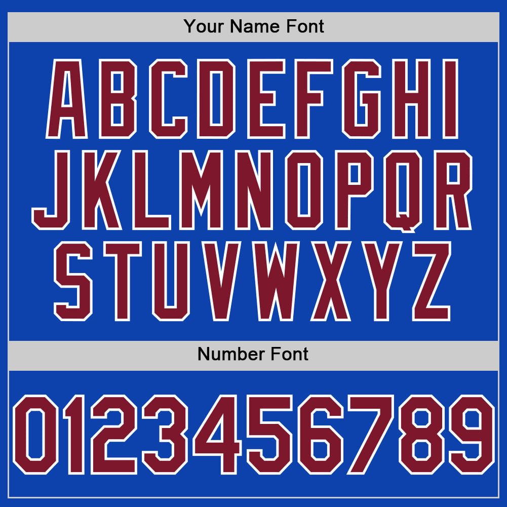 Custom Thunder Blue Crimson-White Authentic Baseball Jersey - Sky-Custom