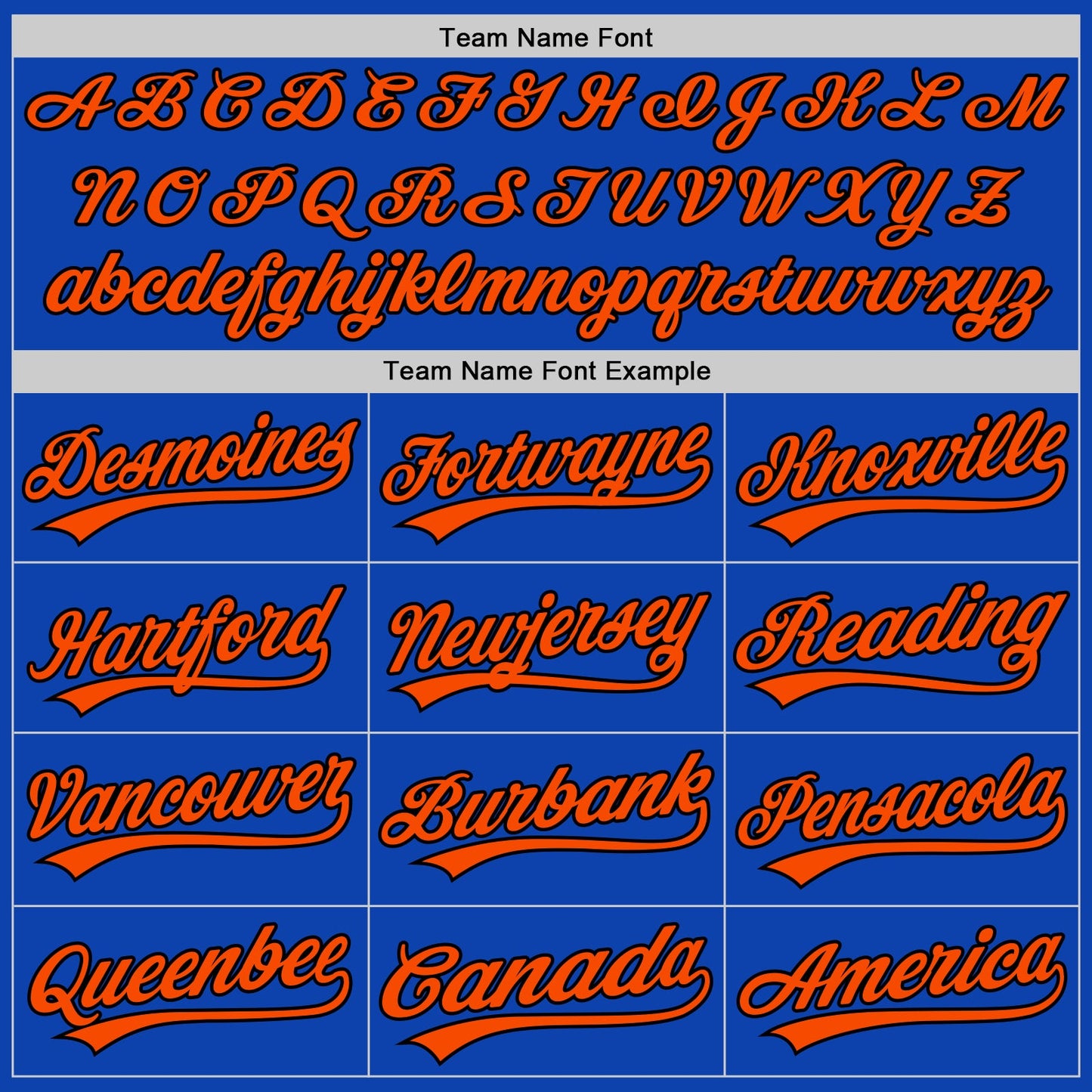 Custom Thunder Blue Orange-Black Authentic Baseball Jersey - Sky-Custom