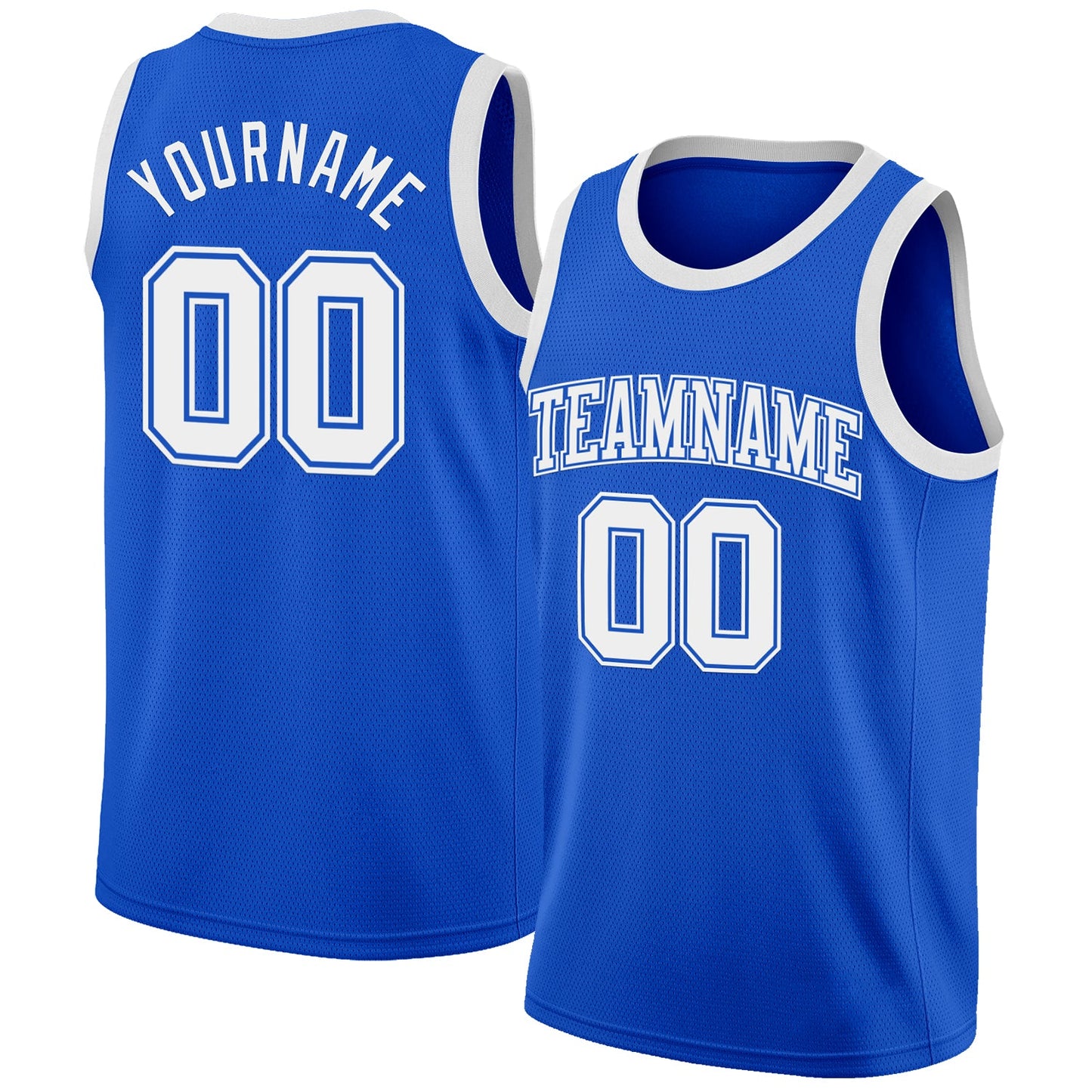 Custom Thunder Blue White Authentic Basketball Jersey - Sky-Custom