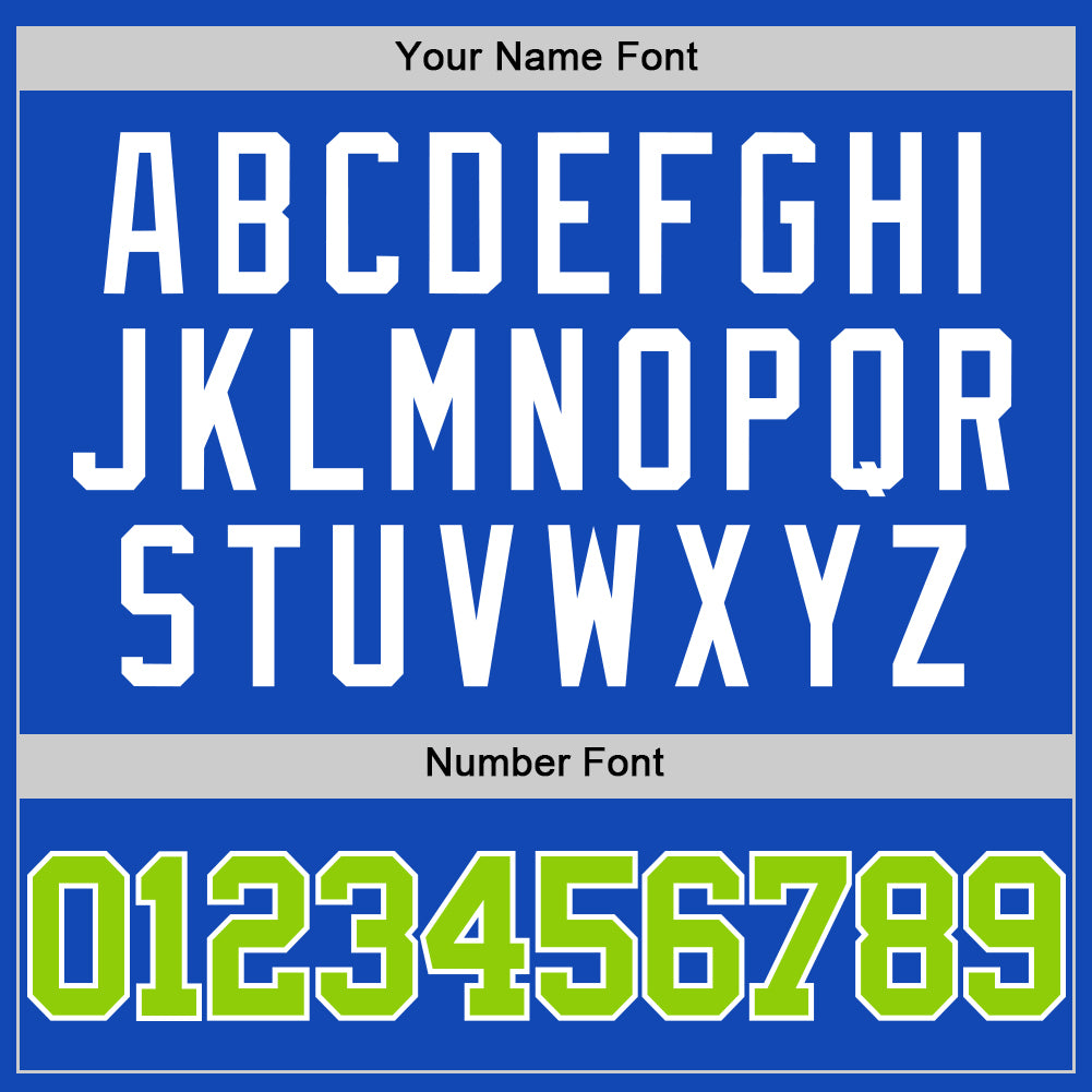 Custom Thunder Blue Neon Green-White Authentic Basketball Jersey - Sky-Custom