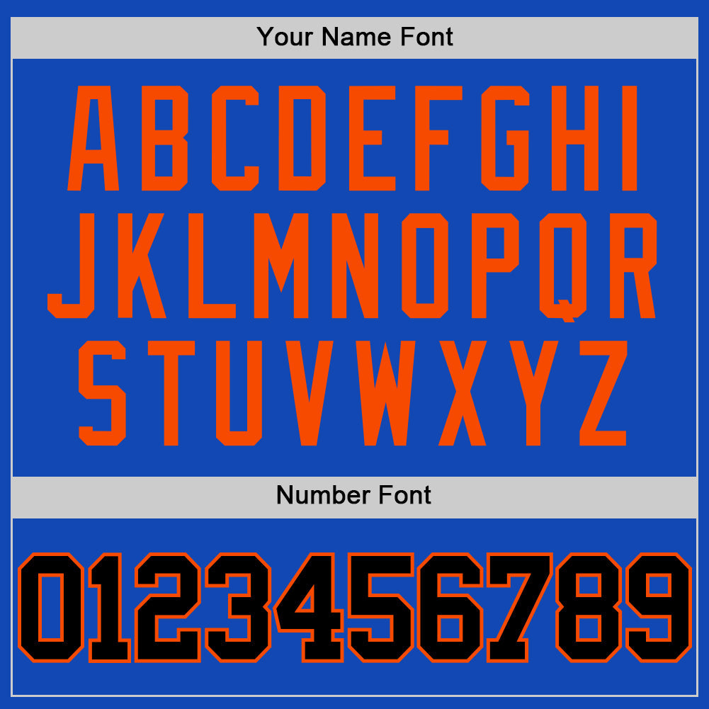 Custom Thunder Blue Black-Orange Authentic Basketball Jersey - Sky-Custom
