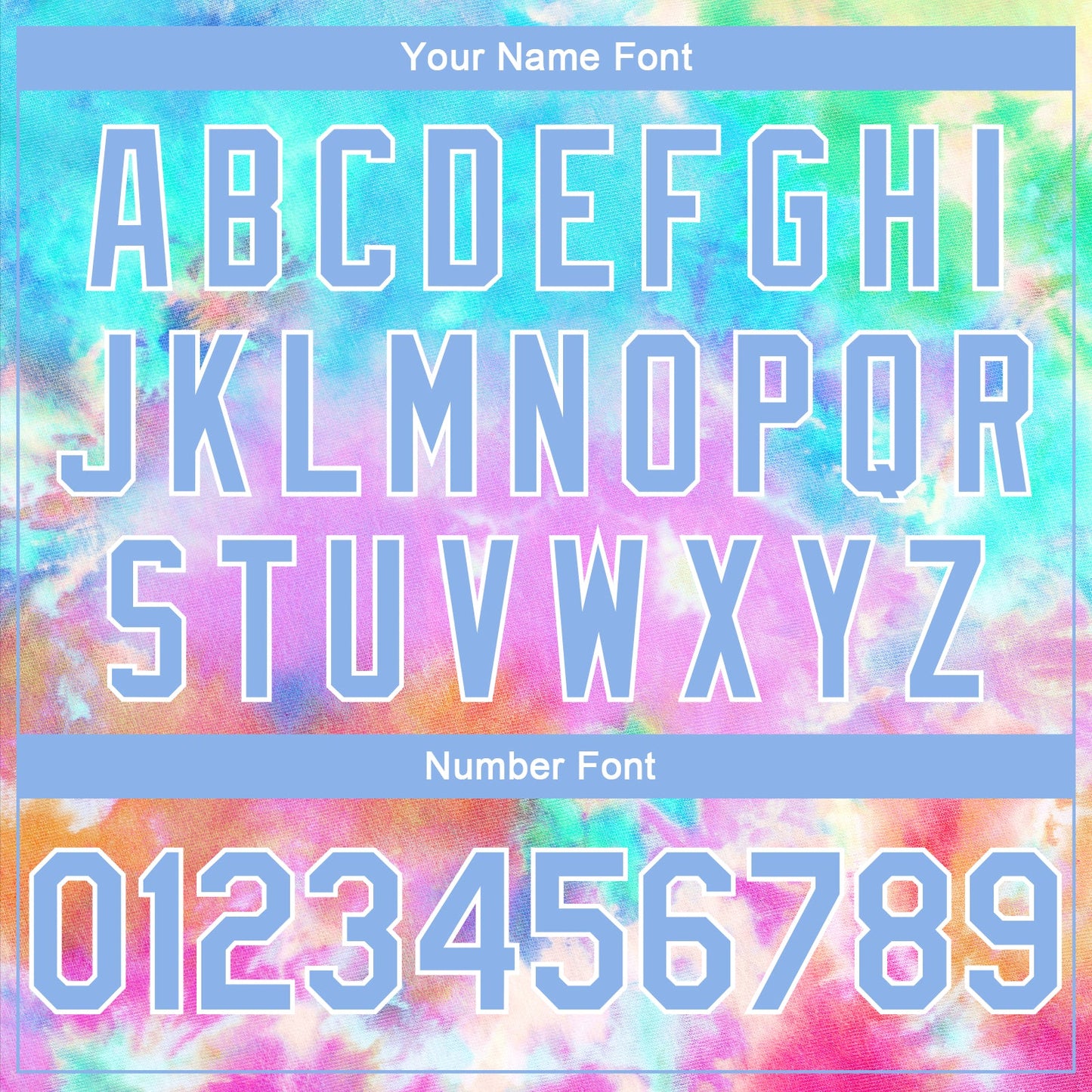 Custom Tie Dye Light Blue-White 3D Authentic Basketball Jersey - Sky-Custom