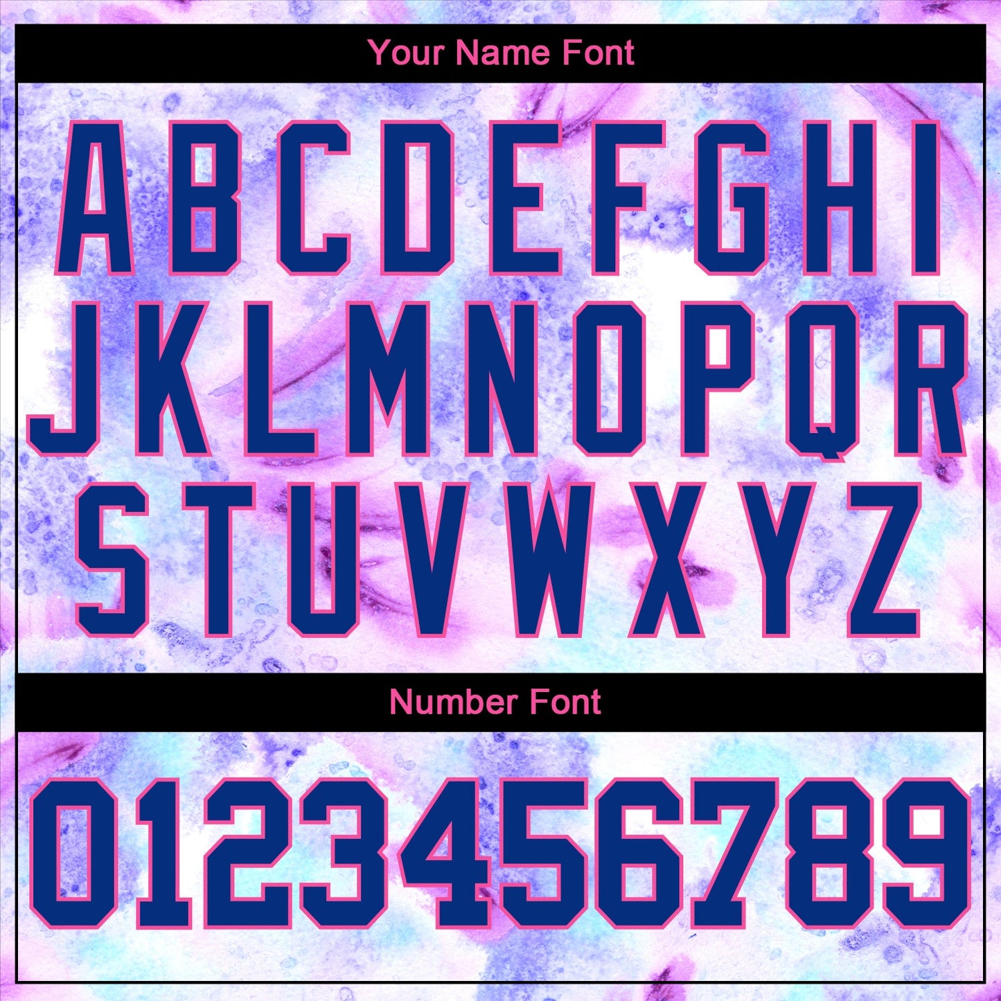 Custom Tie Dye Royal-Pink 3D Authentic Baseball Jersey - Sky-Custom