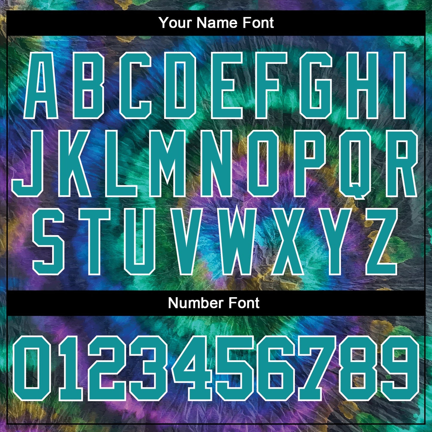 Custom Tie Dye Teal-White 3D Authentic Baseball Jersey - Sky-Custom