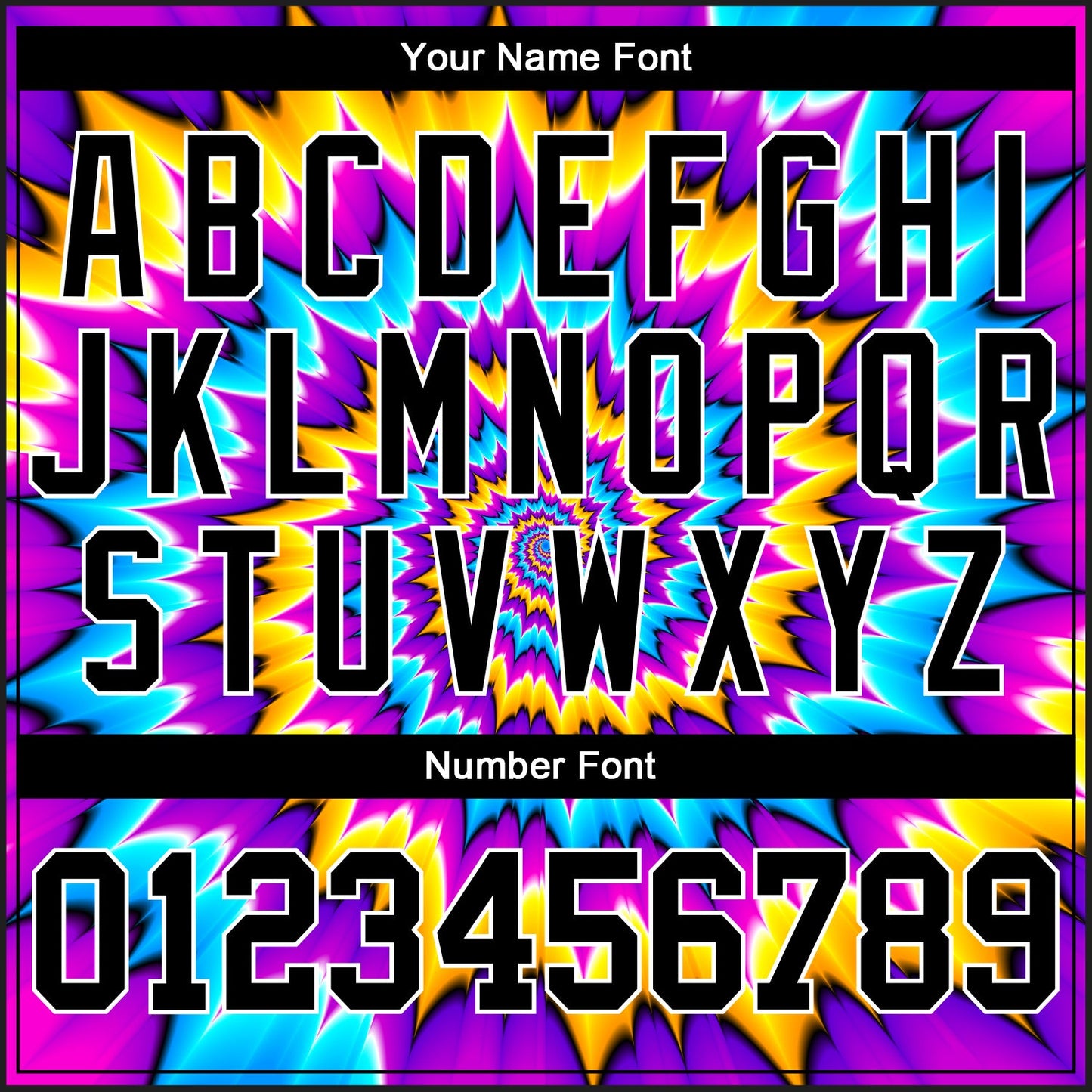 Custom Tie Dye Black-White 3D Authentic Baseball Jersey - Sky-Custom