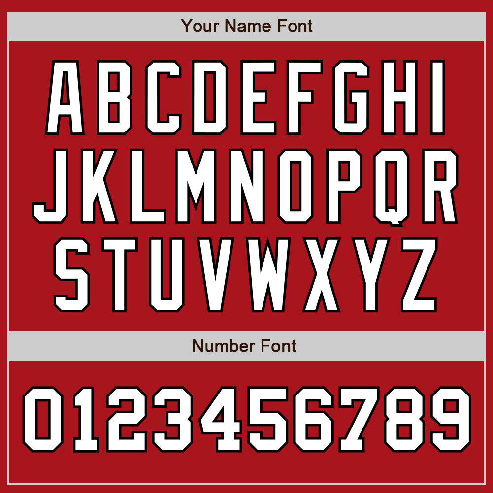 Custom Red White-Black Authentic Two Tone Baseball Jersey - Sky-Custom