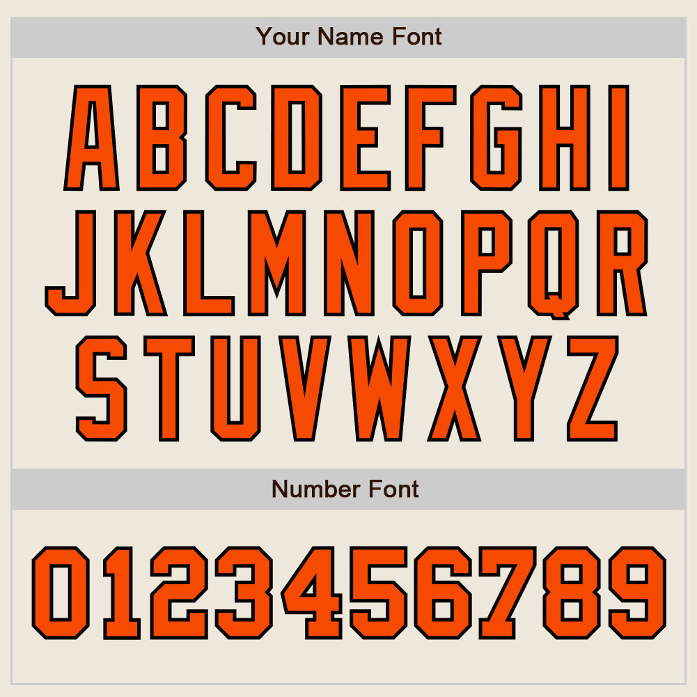 Custom Cream Orange-Black Authentic Two Tone Baseball Jersey - Sky-Custom