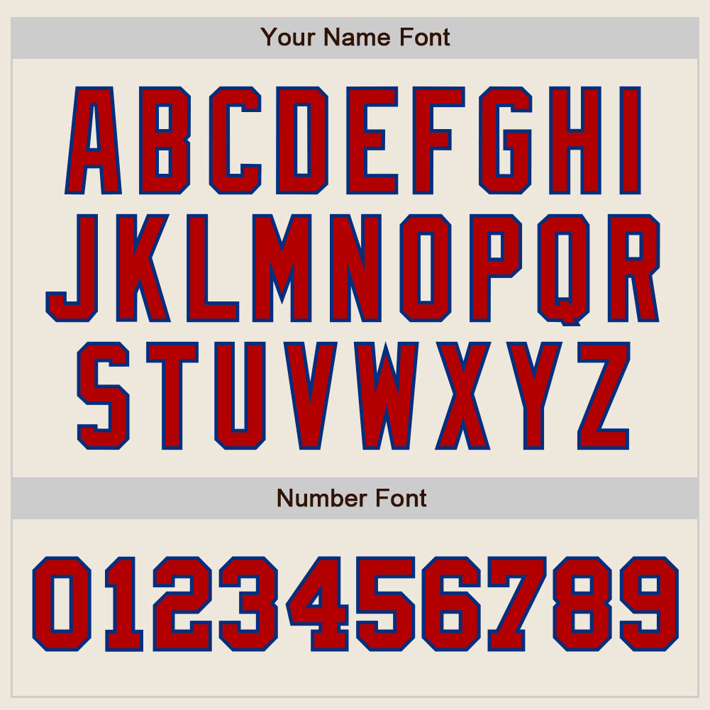 Custom Cream Red-Royal Authentic Two Tone Baseball Jersey - Sky-Custom