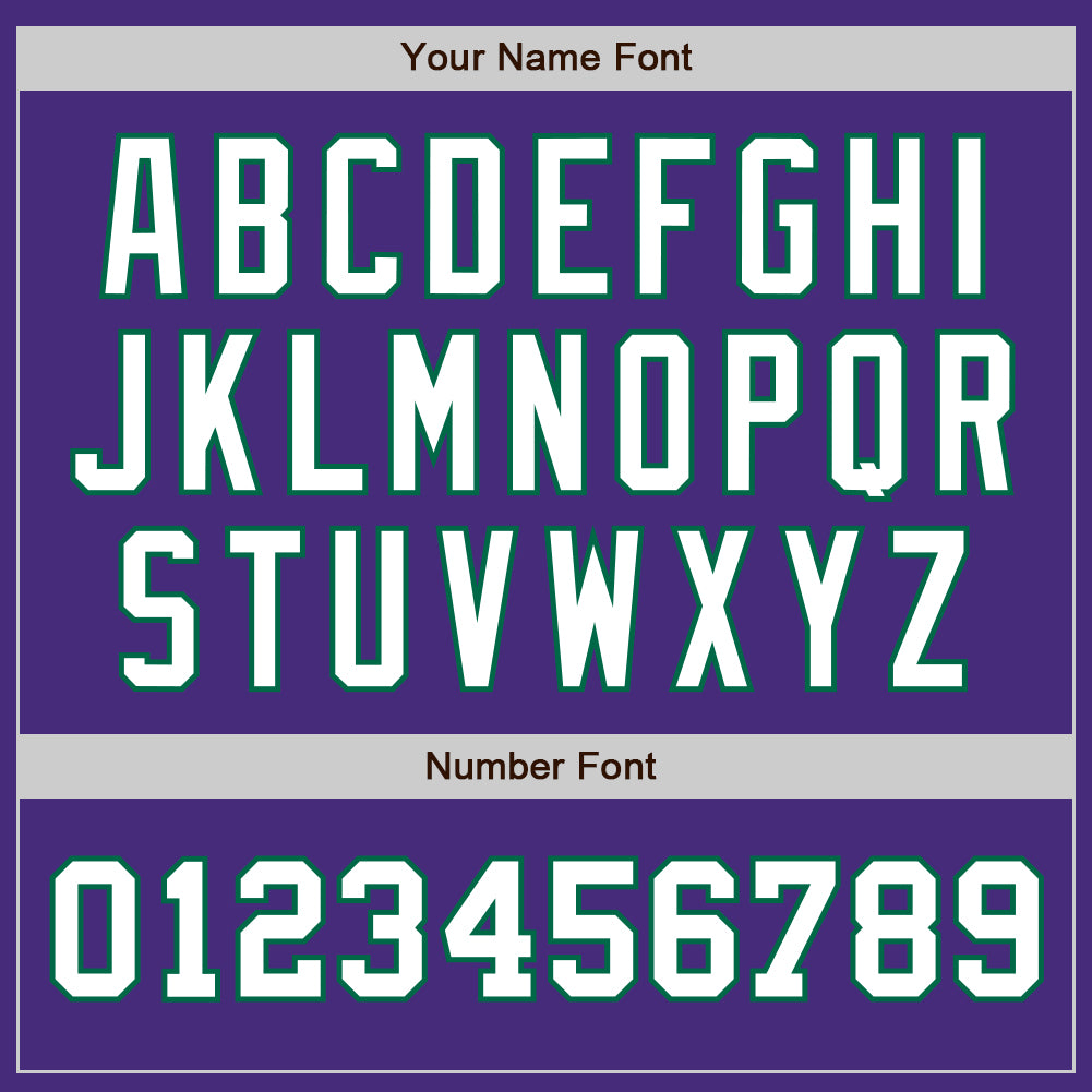 Custom Purple White-Kelly Green Authentic Two Tone Baseball Jersey - Sky-Custom