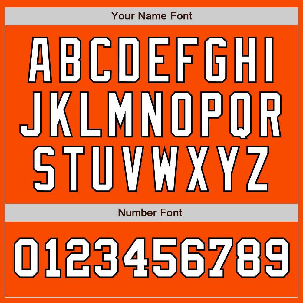 Custom Orange White-Black Authentic Two Tone Baseball Jersey - Sky-Custom