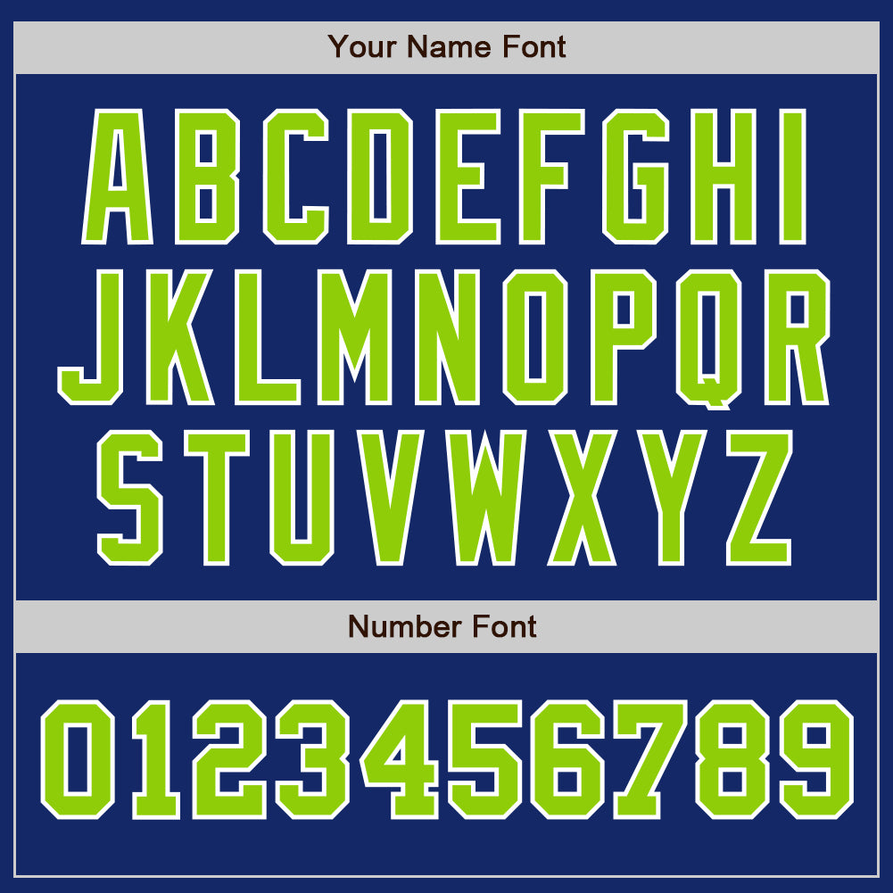 Custom Royal Neon Green-White Authentic Two Tone Baseball Jersey - Sky-Custom