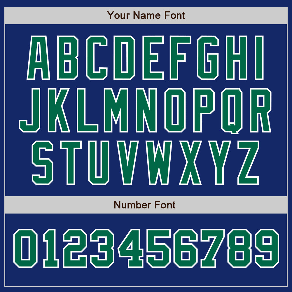 Custom Royal Kelly Green-White Authentic Two Tone Baseball Jersey - Sky-Custom