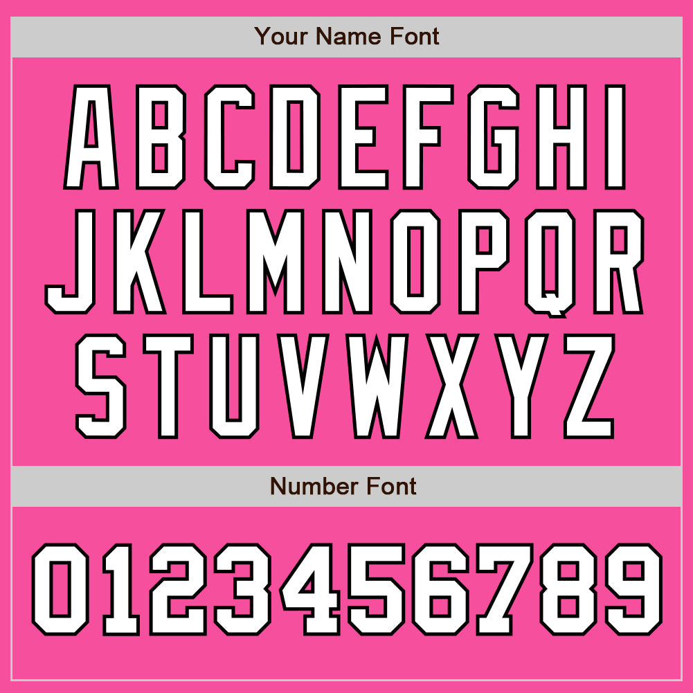 Custom Pink White-Black Authentic Two Tone Baseball Jersey - Sky-Custom