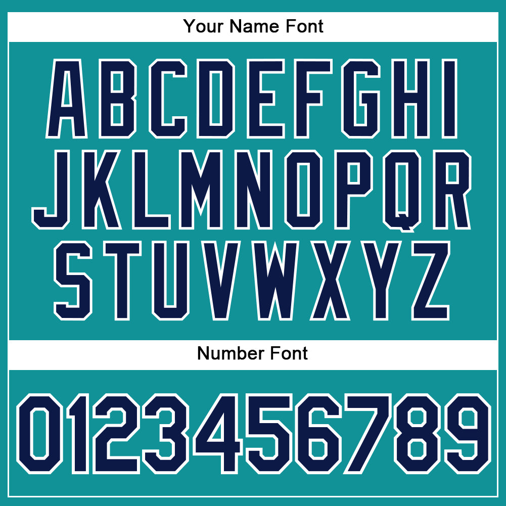 Custom Teal Navy-White Authentic Two Tone Baseball Jersey - Sky-Custom