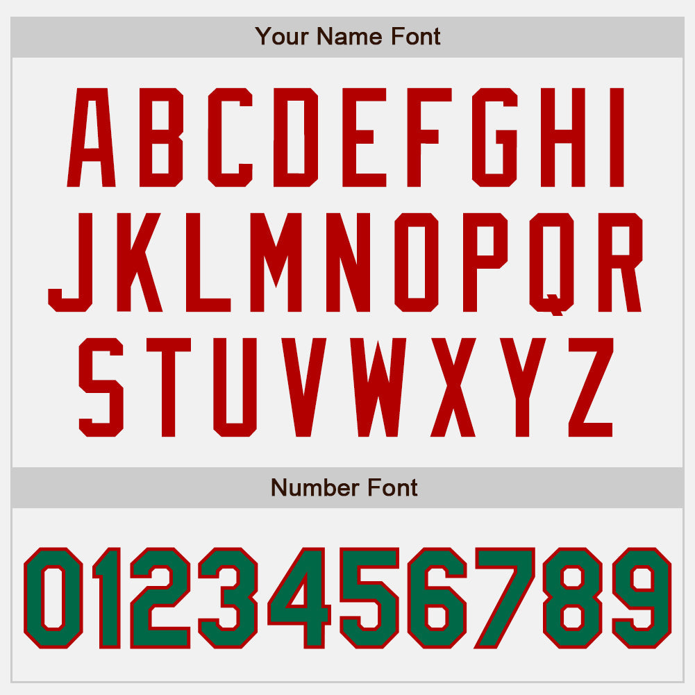 Custom White Kelly Green-Red Authentic Two Tone Baseball Jersey - Sky-Custom