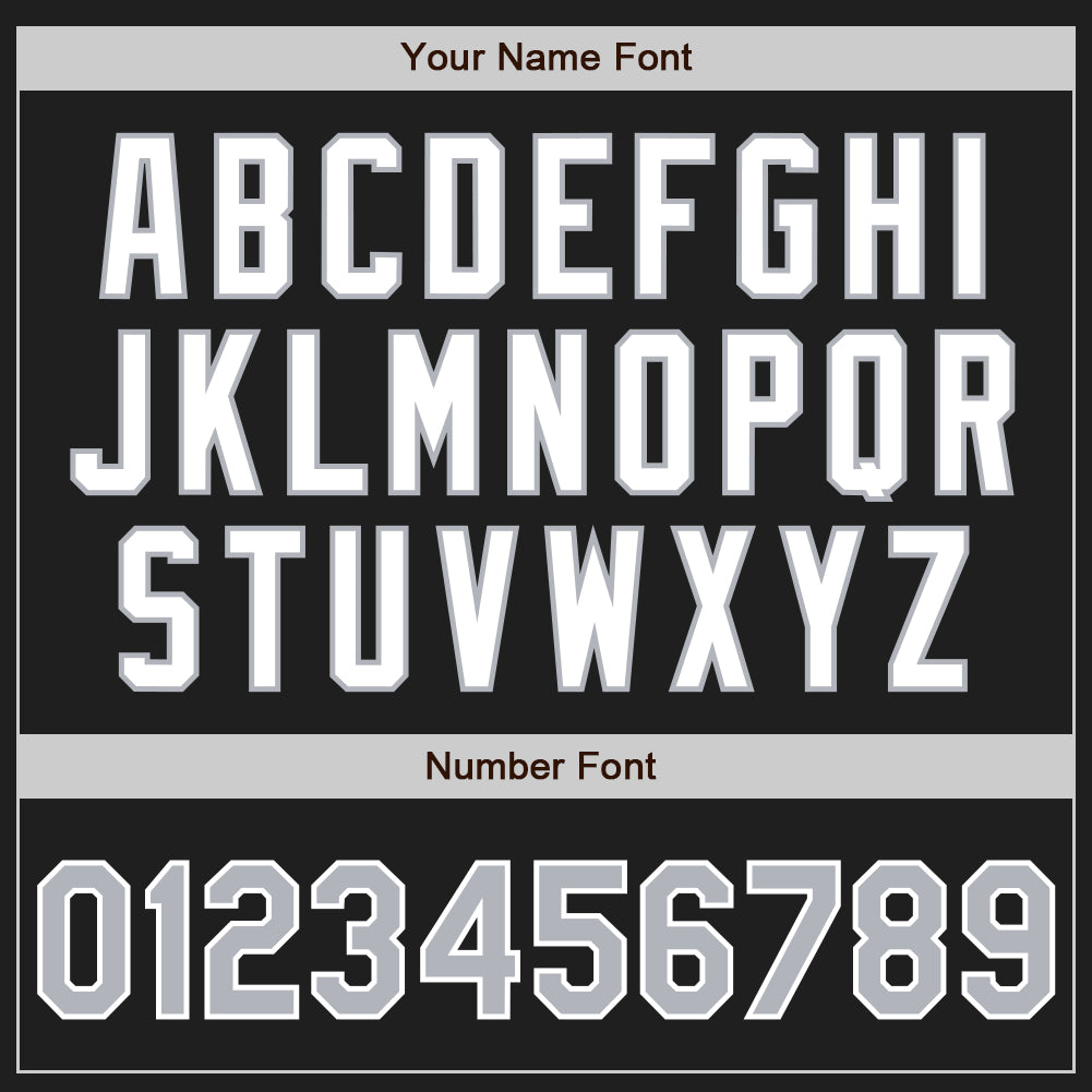 Custom Black Gray-White Authentic Two Tone Baseball Jersey - Sky-Custom