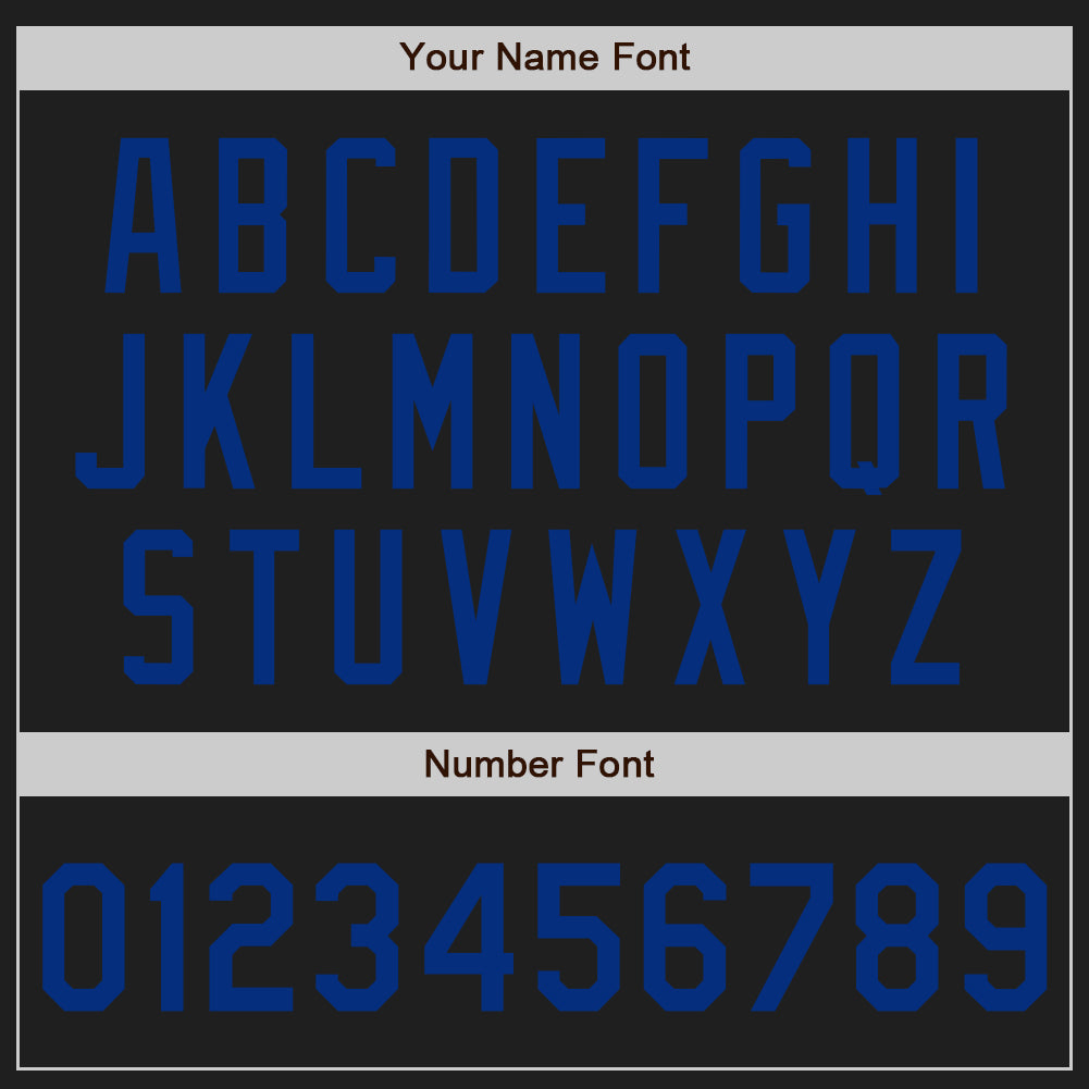 Custom Black Royal Authentic Two Tone Baseball Jersey - Sky-Custom