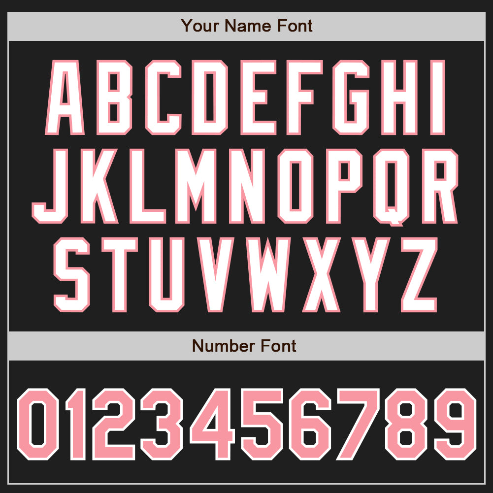 Custom Black Medium Pink-White Authentic Two Tone Baseball Jersey - Sky-Custom