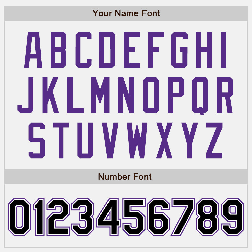 Custom White Black-Purple Authentic Two Tone Baseball Jersey - Sky-Custom