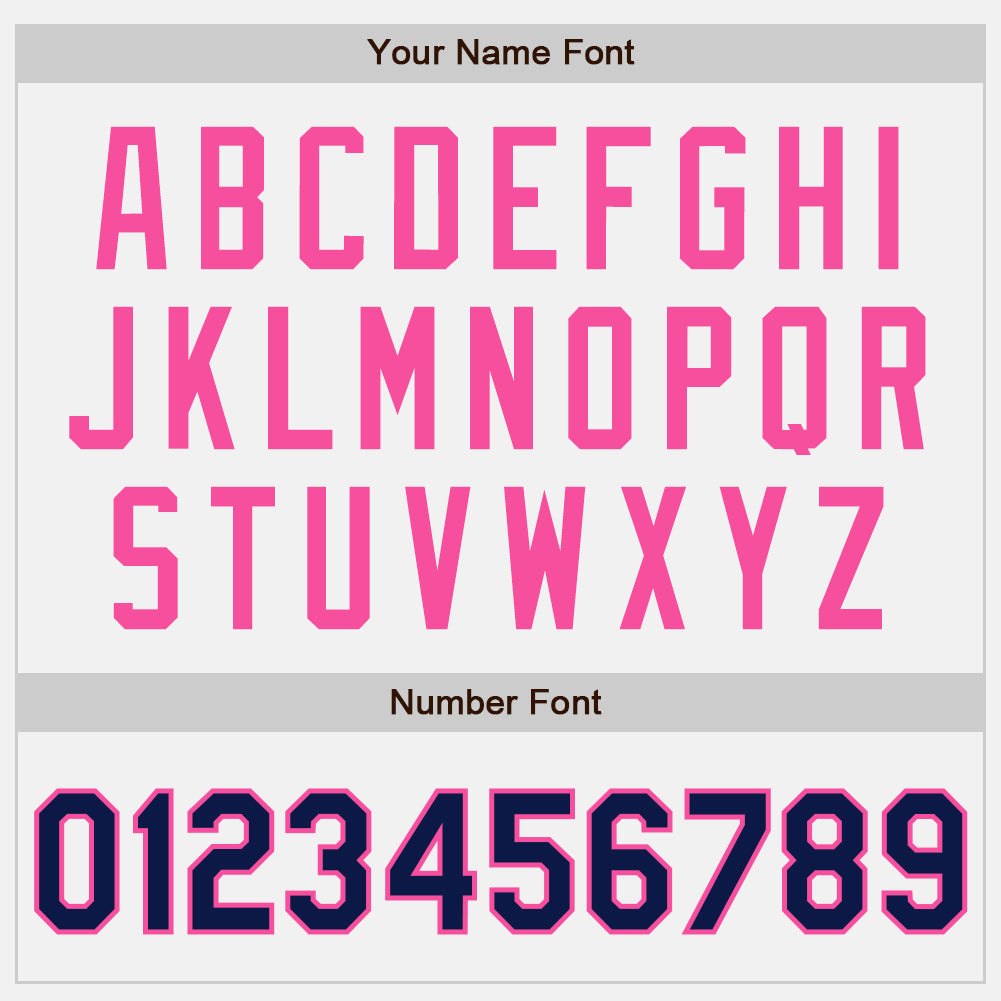 Custom White Navy-Pink Authentic Two Tone Baseball Jersey - Sky-Custom