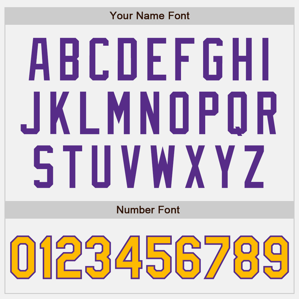 Custom White Gold-Purple Authentic Two Tone Baseball Jersey - Sky-Custom