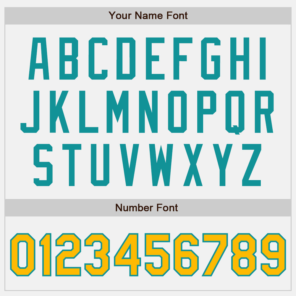 Custom White Gold-Teal Authentic Two Tone Baseball Jersey - Sky-Custom