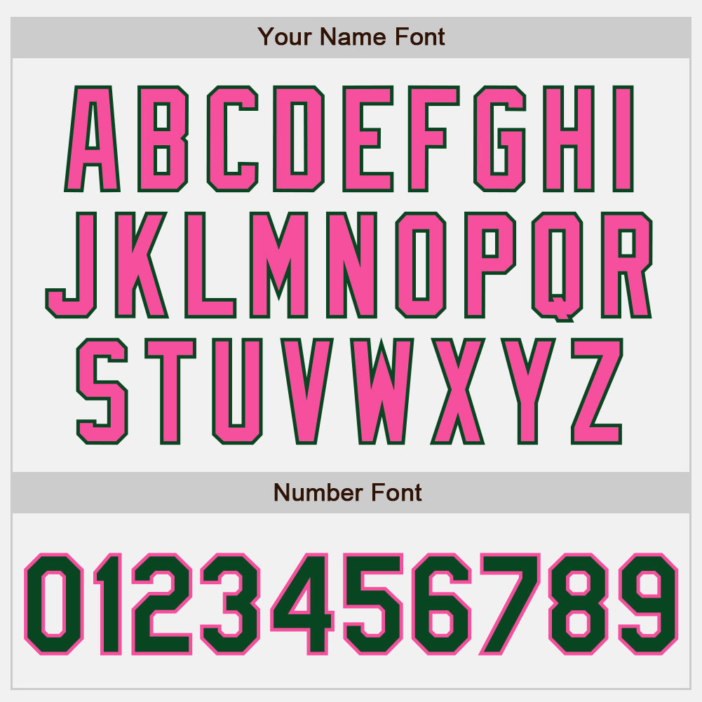 Custom White Green-Pink Authentic Two Tone Baseball Jersey - Sky-Custom