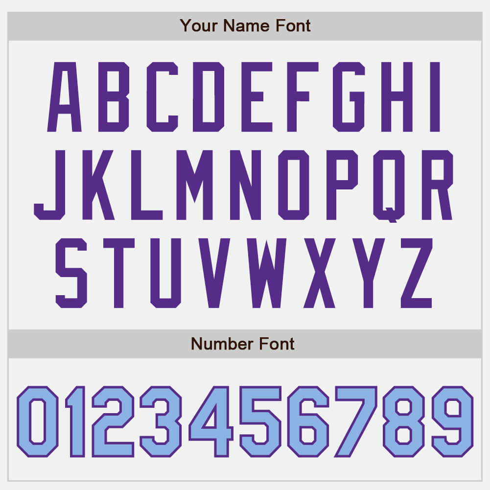 Custom White Light Blue-Purple Authentic Two Tone Baseball Jersey - Sky-Custom