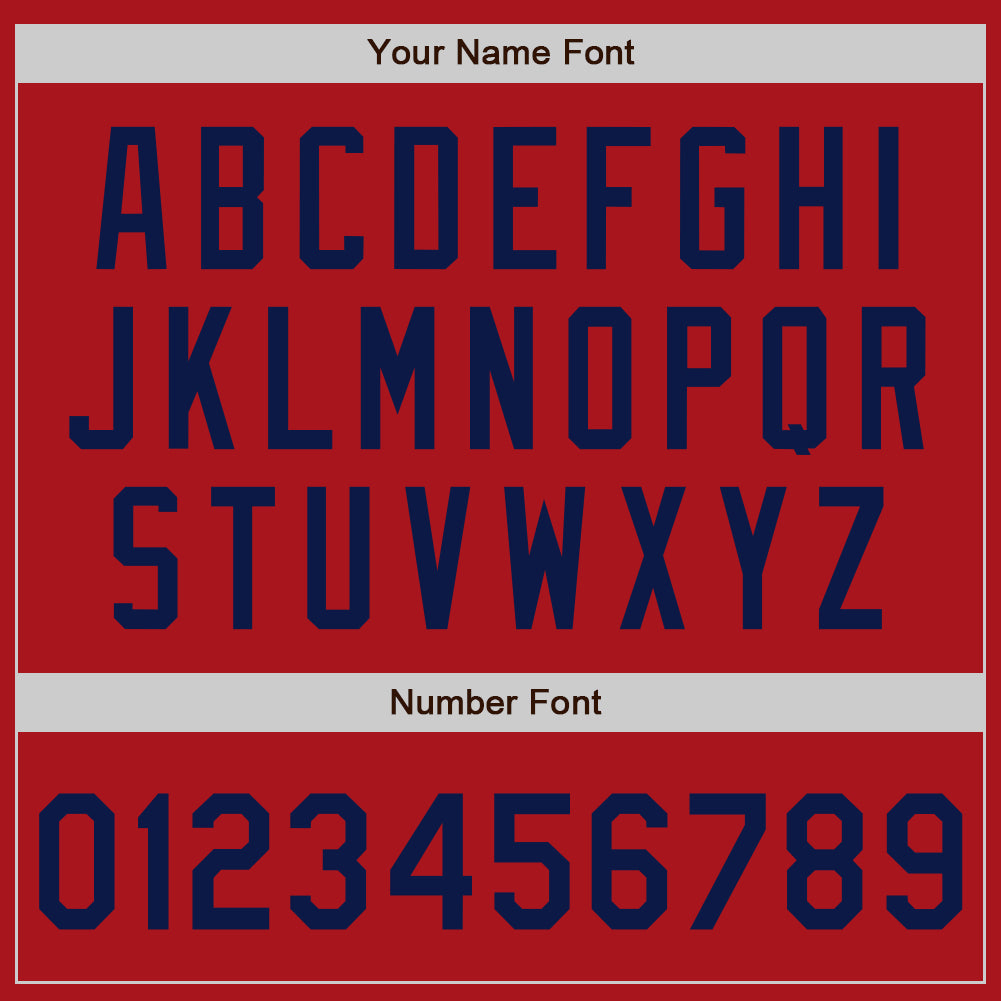 Custom Red Navy Authentic Two Tone Baseball Jersey - Sky-Custom