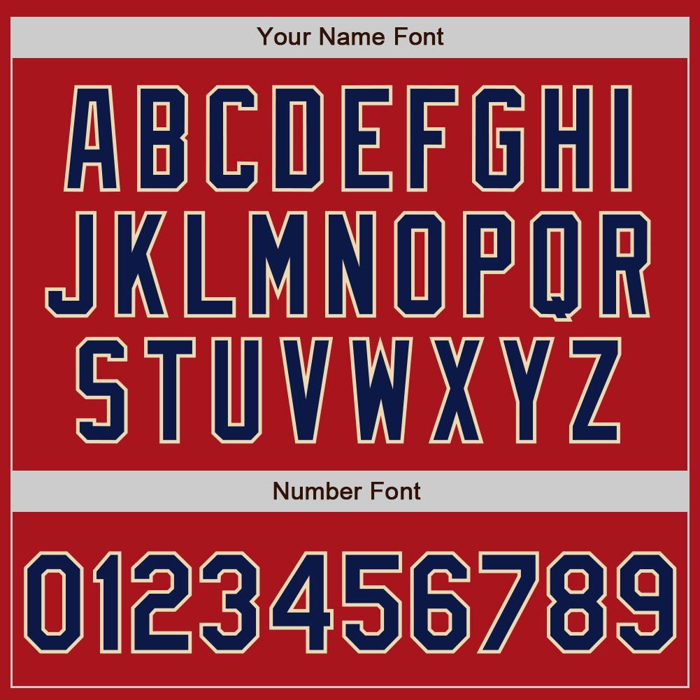 Custom Red Navy-Cream Authentic Two Tone Baseball Jersey - Sky-Custom